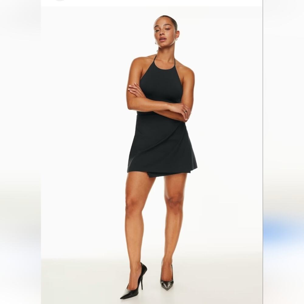 New In Bag.  Black Countour Bodysuit Mini Dress sz S#1503